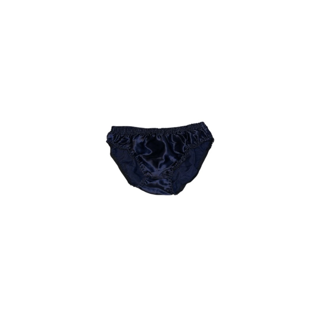 Vintage Navy Blue Silk Panties - Women’s Size Large